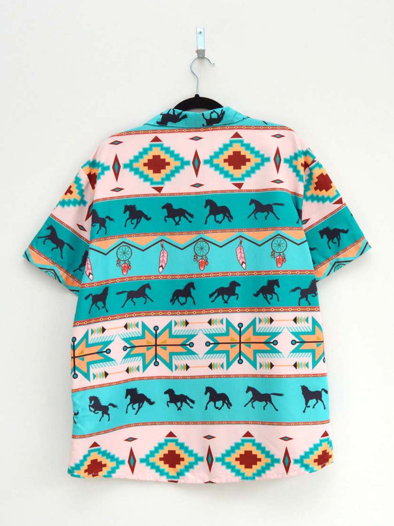 Vintage Aztec Hip-Hop Shirt (L)
