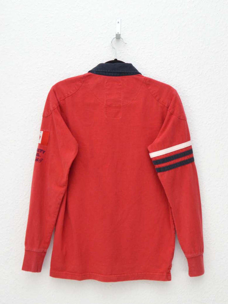 Vintage Red Rugby Top (S)