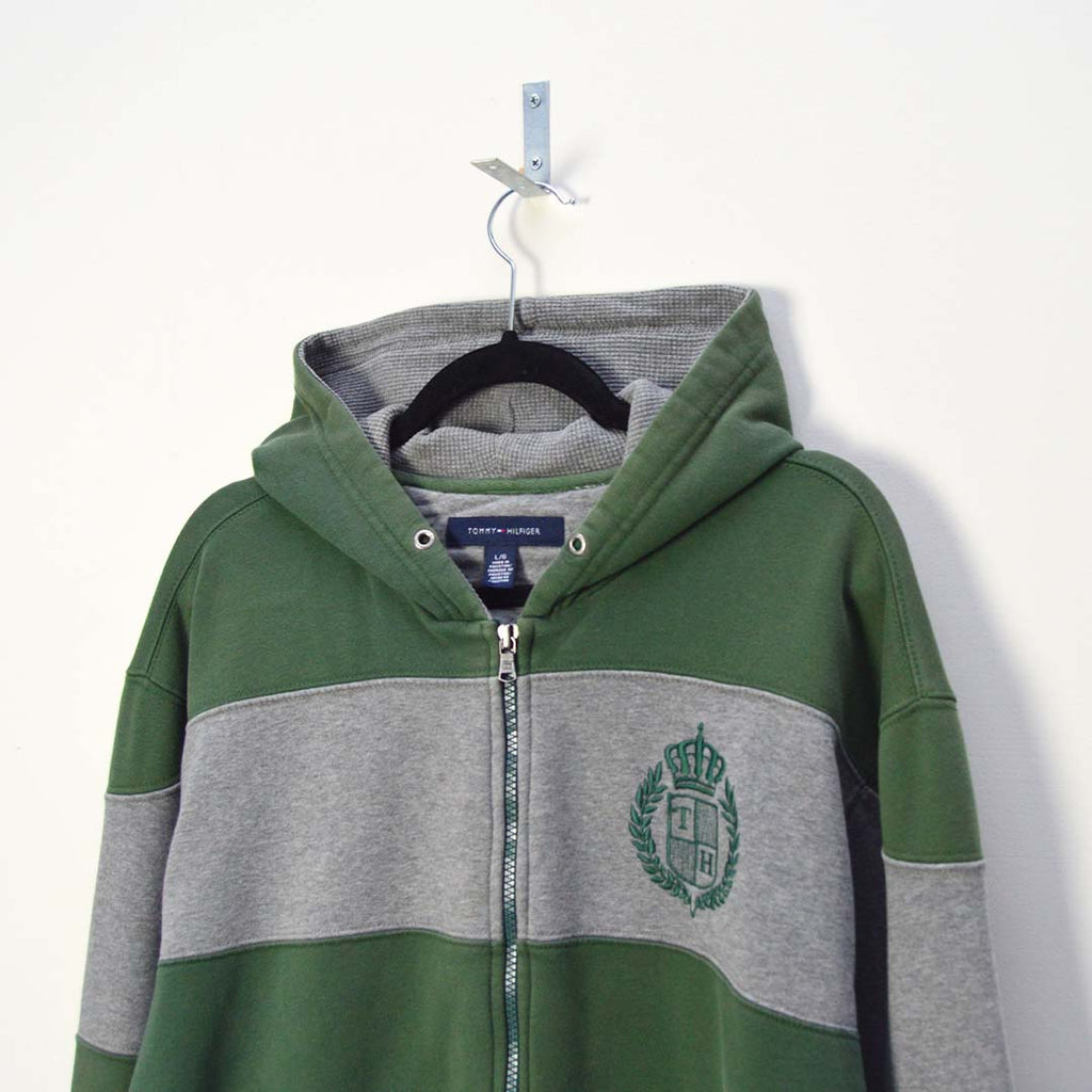 Vintage Tommy Hilfiger Striped Hoodie (XL)