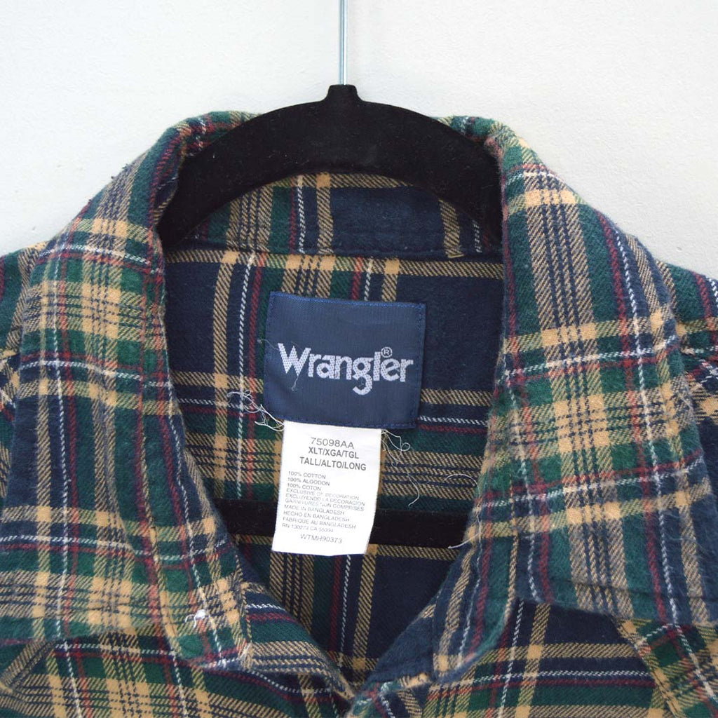 Vintage Wrangler Plaid Shirt (XL)