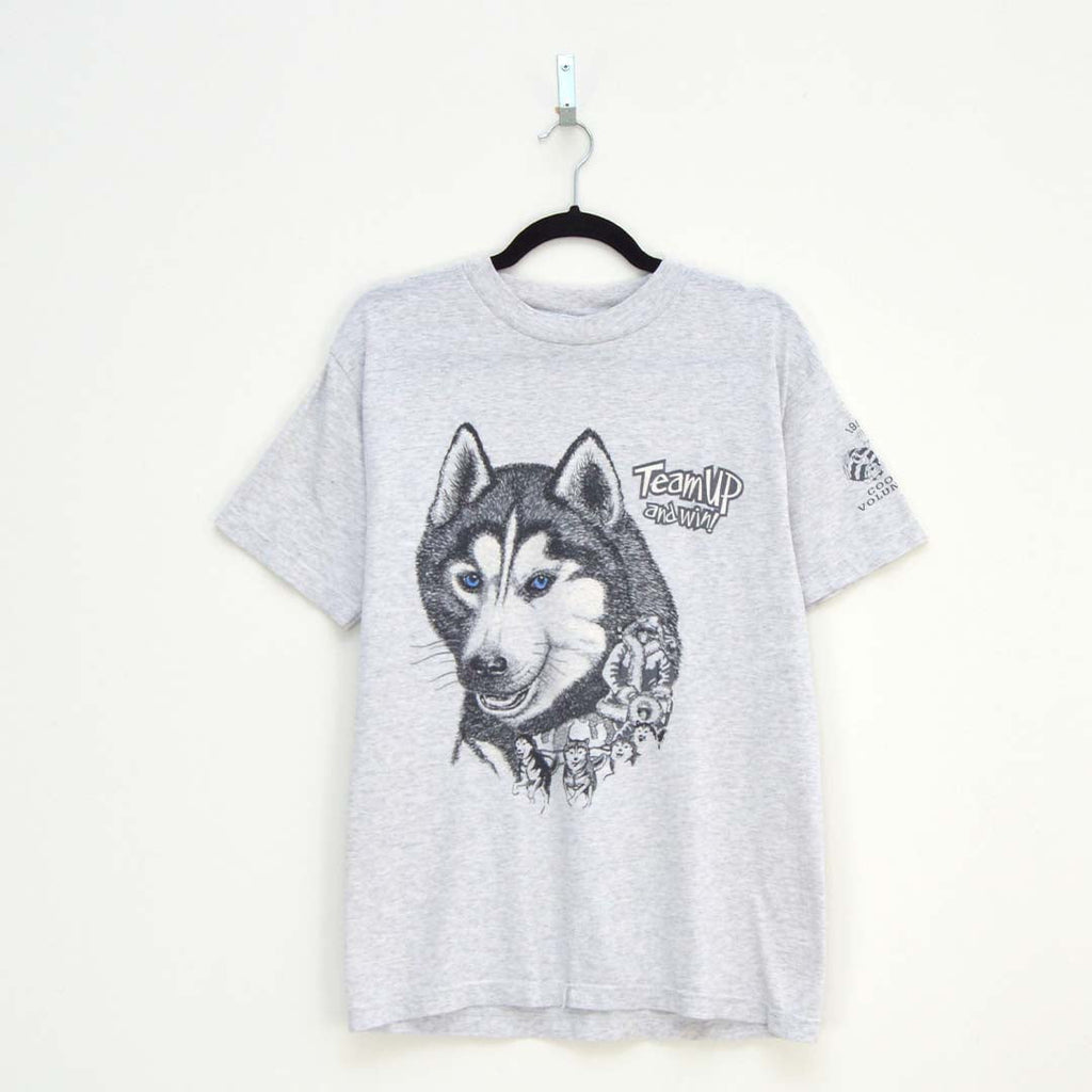 Vintage Team Up & Win Wolf T-Shirt (M)