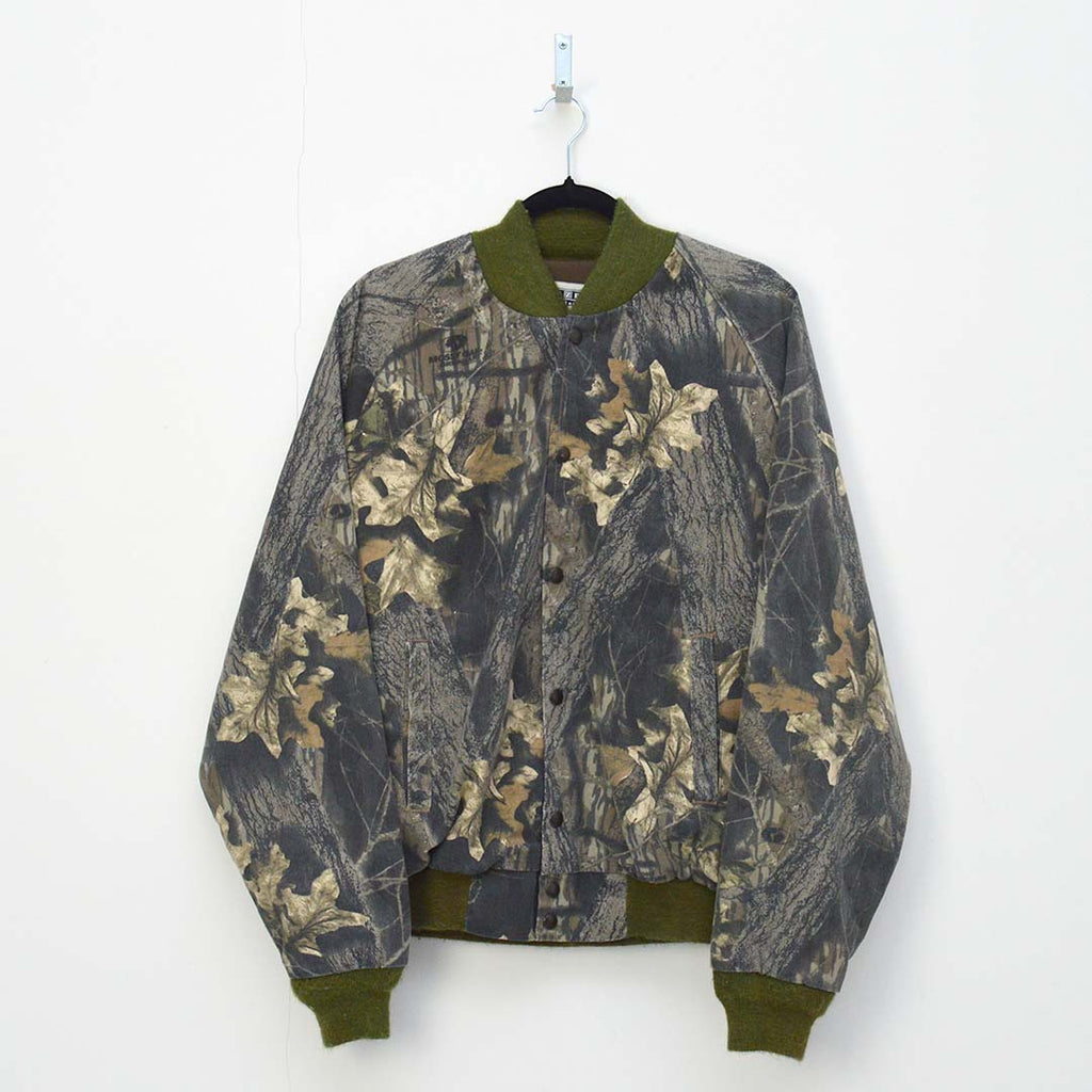 Vintage Jeezers Real Tree Camo Bomber Jacket (L)