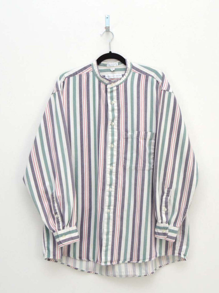 Vintage White Striped Shirt (L)