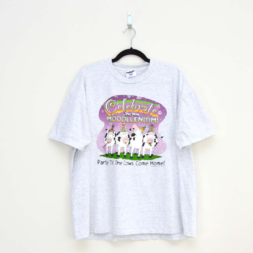 Vintage Mooollenium Cow T-Shirt (XL)
