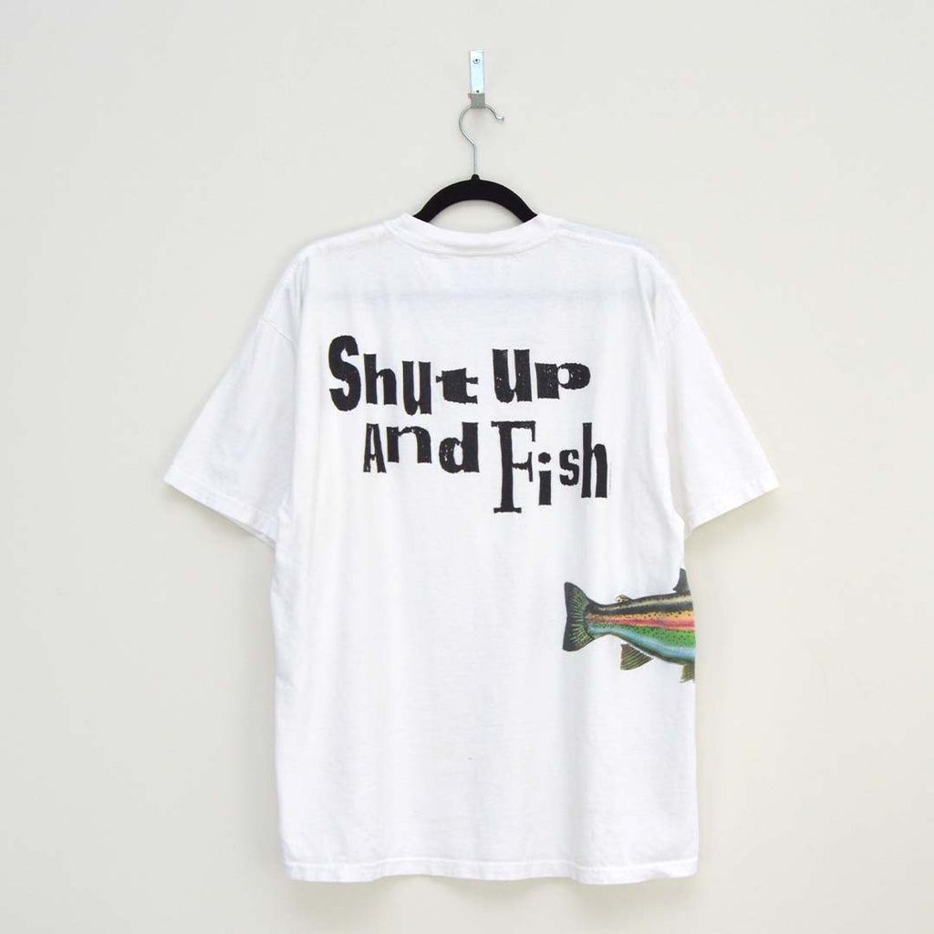 Vintage Shut Up & Fish T-Shirt (XL)