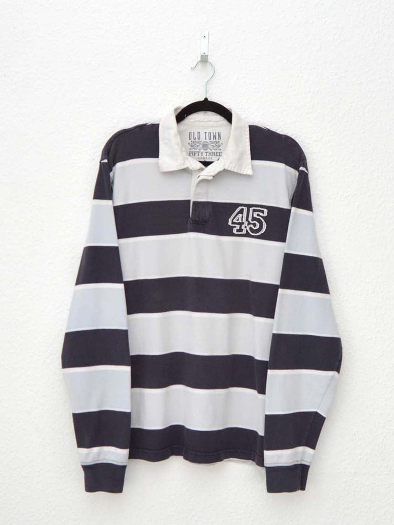 Vintage Striped Rugby Top (XL)