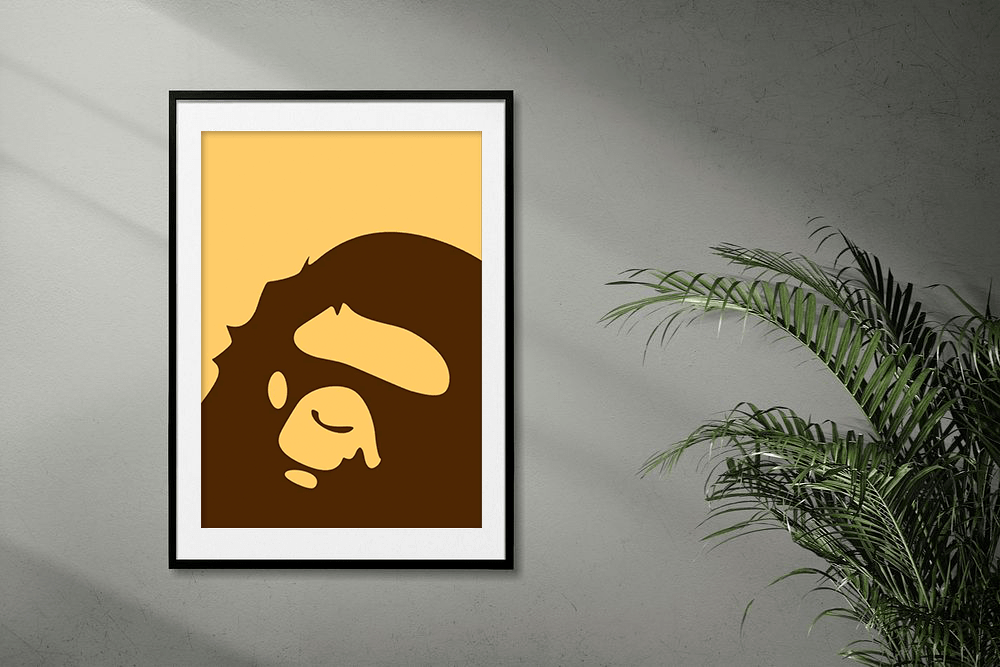 Brown Bathing Ape Print
